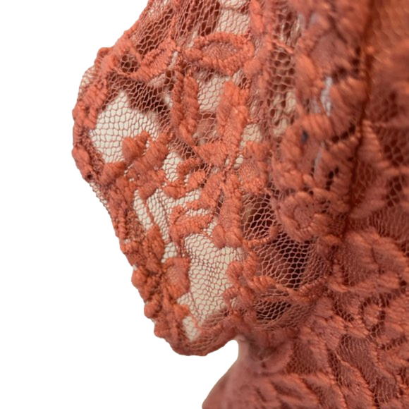 Liberty Love Lace sinched waist blouse, V- Neck, Blush pink, fully lined, - Picture 6 of 8